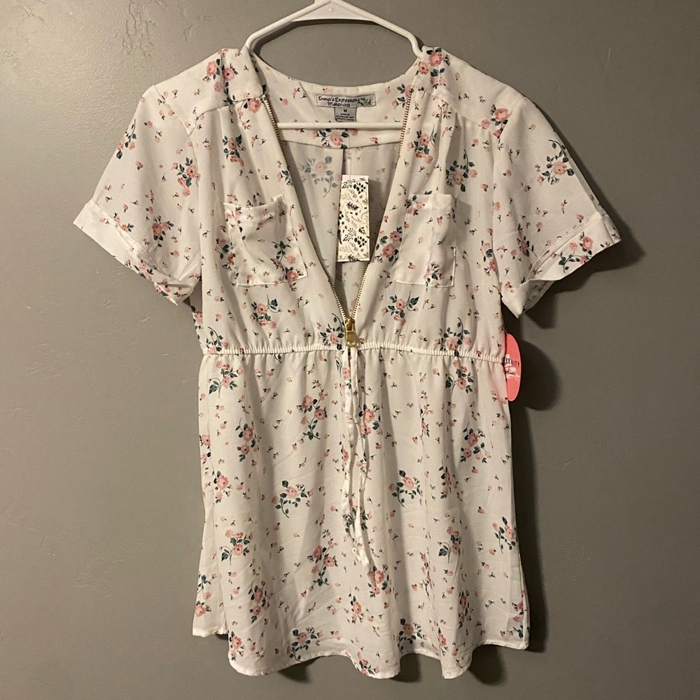 New flower maternity shirt